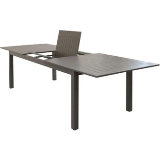 Milani Home Milani Home - argentum - tavolo da giardino allungabile in alluminio da 220