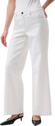 Joseph Ribkoff Classic Wide-Leg Stretch Jeans In White