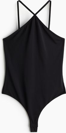 H&M Tangabody aus Crêpe - Schwarz