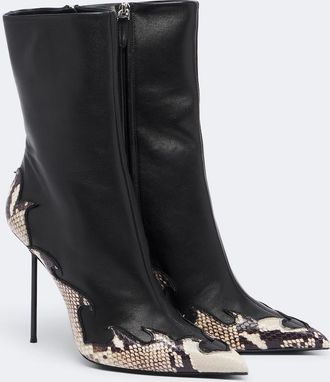PARIS TEXAS Botines Lidia Queen of Hearts de piel