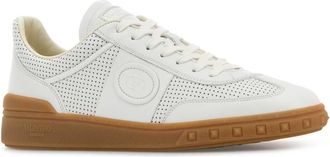 Valentino Garavani Mens Upvillage Sneaker White Calf Leather