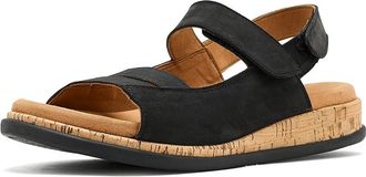 Trotters Gemini Sandals Womens Sandals Black Nubuck : 10.5 M (B), Leather