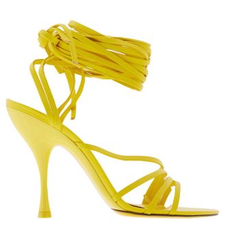 Ferragamo Victoria X5 Wrap Tie Sandals, Size 10 B