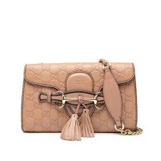 Gucci Tweedehands Kleine Guccissima Emily Crossbody