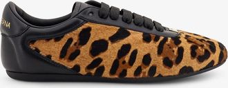 Dolce & Gabbana Sneakers in cavallino con logo DG in metallo - DOLCE & GABBANA - gender_Woman