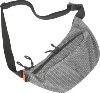 Generic Cymwer Plaid Nylon Chest Bag Unisex Fanny Pack Purse Handbags for Travel Hiking(Grey) (Grey)