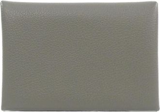 Herm&egrave;s Gray Coin Purse/Coin Case (Pre-Owned)