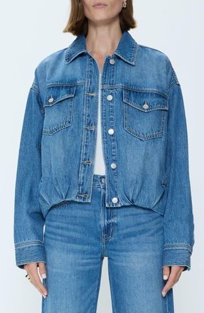 Pistola Denim Bibi Denim Trucker Jacket in Heartfelt at Nordstrom, Size X-Small