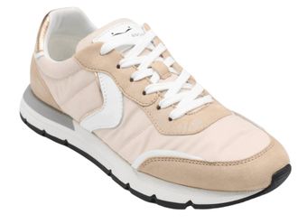 Voile Blanche Womens Storm Suede Sneakers In Peach/white
