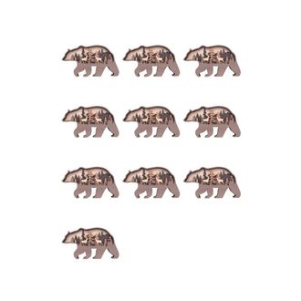 OEM 10 Adornos De Pared De Osos Y Ciervos, Adornos De Osos Para El Hogar, Decoraci&oacute;n De Pared Con Arte De Osos, Decoraci&oacute;n R&uacute;stica, Decoraci&oacute;n De Caba&ntilde;a
