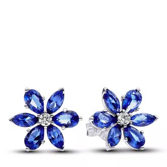 Pandora Earrings - Timeless Herbarium Stud earring - blue - Earrings for ladies