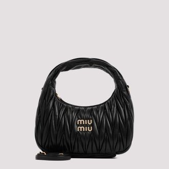 Miu Miu Black Wander matelass mini shoulder bag