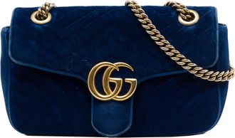 Gucci Pre-owned Gucci Medium GG Marmont Matelasse Velvet Shoulder Bag Ladies 8W8F8Q1UMNH90ER1