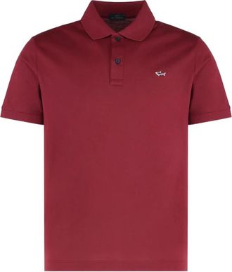 Paul & Shark Polo met Geborduurd Logo - Heren - Polos - Rood - S - Tops