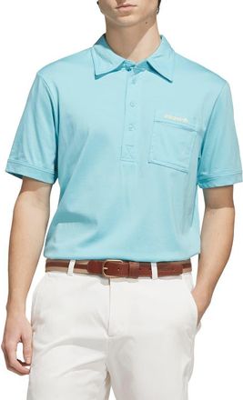adidas Originals Pocket Polo in Light Aqua at Nordstrom, Size Xx-Large