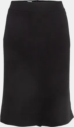 Armani Black Silk Formal Pencil Skirt Xl