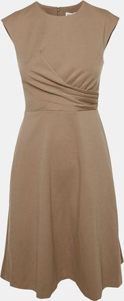 Calvin Klein Beige Jersey Midi Dress