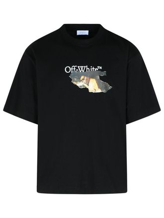 Off-white Paint Arrow Black Cotton T-Shirt