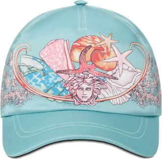 Versace Cappello da baseball Coral Theatre - Blu