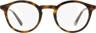Moncler ML5175H Round Acetate Eyeglasses - Brown