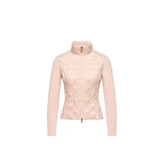 Moncler Moncler Cotton Padded Zip-up Cardigan, Women, Pink, Size: Xs