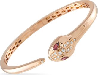 Bulgari Serpenti Seduttori 18K Rose Gold Diamond Bracelet BV04-060326