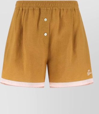Marni leather knee-length shorts