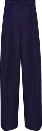 Max Mara Aller broek met vlak - Blauw