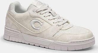 Coach Womens Soho Sneaker in White, Size 8.5
