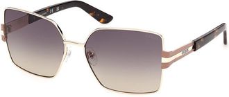 Guess GU00357 32B Womens Sunglasses Gold Size 59