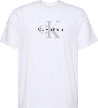 Calvin Klein Heren Monogram T-Shirt (Wit)