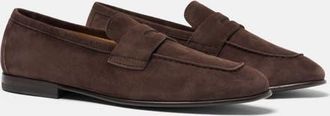 Scarosso Gregory Loafers in Brown - Suede at Nordstrom, Size 41.5