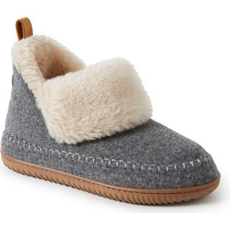 Dearfoams Moritz Bootie Slipper in Grey at Nordstrom, Size 11