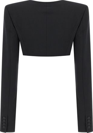Nensi Dojaka Womens Black Virgin Wool Blazer Clothing