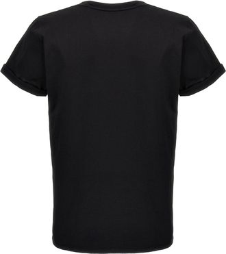 Saint Laurent Mens Black Cotton T-Shirt