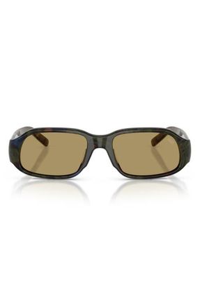 Diesel 55mm Oval Sunglasses in Green Havana /Green at Nordstrom