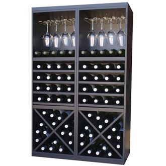 Astigarraga Astigarraga - Combinacion Botellero Merlot 64 Botellas Y Extraibles Y Copero