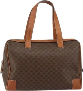 Celine Pre-owned Canvas Handtas - Dames - Vintage Handtas - Bruin - ONE Size - Vintage