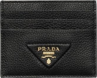 Prada (WMNS) PRADA SS26 Leather Card Holder Black 1MC025-2BBE-F0632