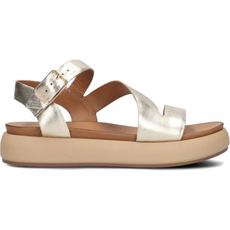 Inuovo Inuovo, Schoenen, Dames, Grijs, 42 EU, Leer, Metallic Sandalen voor Zonnige Dagen