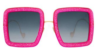 Anna-Karin Karlsson BEAMING SKY Hot Pink Womens Sunglasses Pink Size 52