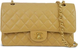Chanel 2002 medium Double Flap shoulder bag - women - Caviar Leather - One Size - Neutrals