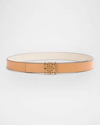 Loewe Anagram Reversible Leather Belt