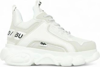 Buffalo Vegan Suede Mesh Sneakers - Dames - Sneakers - Wit - 39 EU - Schoenen