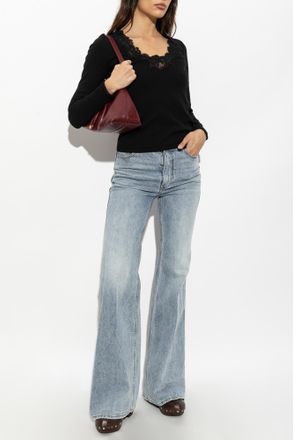 Zimmermann Long Sleeve Top, Womens, Black