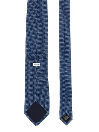 Pal Zileri Patterned Silk Necktie - Navy
