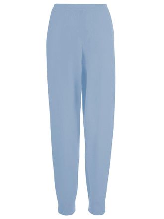 Allude Wool and Cashmere Blend Pants with Elasticated Edges
