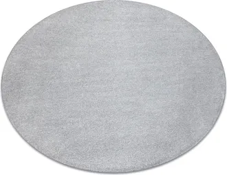 RugsX Rugsx - Moqueta Indus Plata 91 Llanura Mezcla Grey Circulo 200 Cm