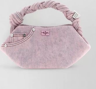 Ganni bou small denim shoulder bag