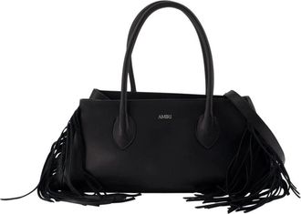 Amiri Fringe Honey 40 Schoudertas - Dames - Handtassen - Zwart - ONE Size - Leer - Tassen